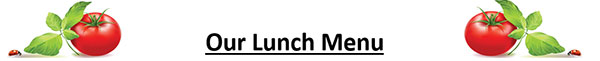 Lunch Menu